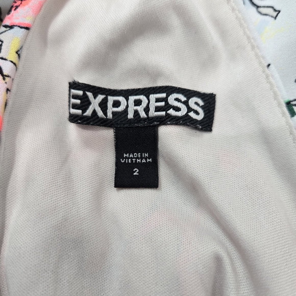 Express Floral Halter Dress - Multicolor - Picture 7 of 7